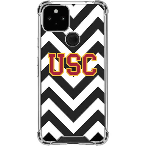 University of Southern California USC Chevron Google Pixel 5 Clear Case